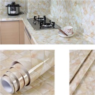 Marble Sheet Wallpaper Seal, Marble Wall Furniture Floor, Rental, Just Paste Update,Waterproof, Oil-proof, Kitchen