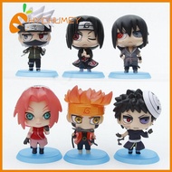 Pvc Q Version Naruto Six Paths Obito Action Figure Car Dashboard Blind Model Collectible Box