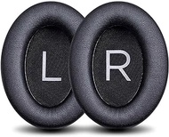 QC45 Earpads Replacement Fabric Ear Pads Memory Foam Cushion Cover Compatible with Bose QuietComfort 45 (QC45) QC35 II Wireless Noise Canceling Over-Ear Headphones (Black)