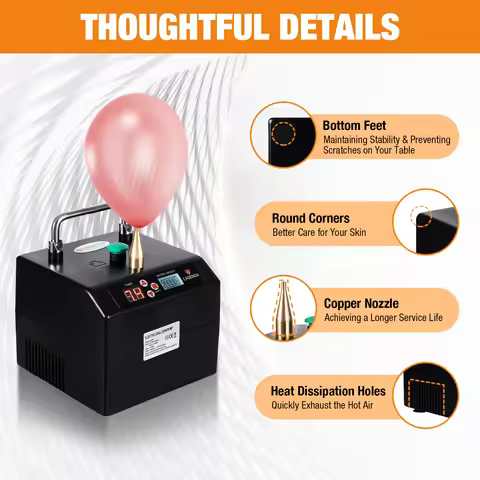 Air Blower Lagenda Electric Balloon Pump Balloon Inflator Party Machine For Inflating 160-Long&5-Inc