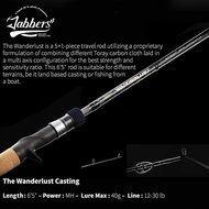 Jabbers Wanderlust Travel Casting/Jigging Rod WLC655MH+