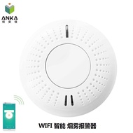 TUYA Intelligence WIFI Smoke Alarm Detector Graffiti Fire Wireless Alarm Smoke Detector