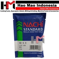 MATA NACHI 6.0 MM HSS IRON DRILL BIT - NACHI HSS IRON DRILL BIT 6.0 MM