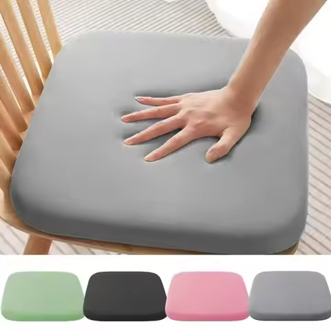 35cm 40cm 45cm Thick Seat Cushion Ultra Soft Memory Foam Car Seat Pad Anti-Slip Rebound Waist Cushio