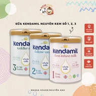 KENDAMIL WHOLE CREAM MILK NO. 1,2,3 Box 800g (With Extra Stamp)
