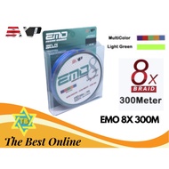 EMO 8X 300M EXP Jigging Braided Fishing Line Ultra Sensitive Smooth Thin Strong PE Multifilament Dur
