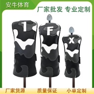 E-commerce Big Head Camouflage New Cross-border Club Head Cover Protector Wholesale PU Manufacturer 