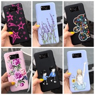 For Samsung Galaxy S8 Plus Case SM-G955F Cover Fashion Flower Phone Casing For Samsung S8 S8+ G950F Shockproof Shell