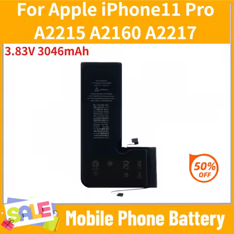 3.83V 3046mAh Battery for Apple iPhone 11 Pro A2215 A2160 A2217 Mobile Phone Replacement Battery