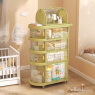 Yiya Baby Products Storage Rack Feeding Table Storage Cabinet Bedroom Movable Trolley Storage Bottle Storage