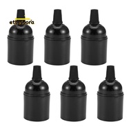 6-Pack Bakelite Lamp Holder E26/ E27 Light Socket Vintage Bulb Socket ES Screw Lampholder for Ceilin