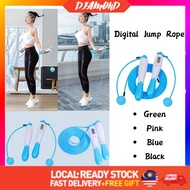 Diamond Digital Excercise Jump Rope Counting Calorie Sport Weight-bearing Skipping Ropes 无线有线二合一卡路里计