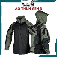 G3 long-sleeved tactical t-shirt with hood
