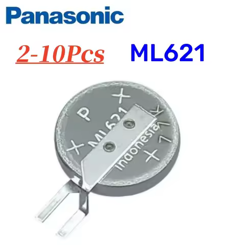 2~10pcs New Panasonic ML621 ML621S ML-621S/DN 3V 5.5mAh Rechargeable RTC Coin Button Battery with Pi
