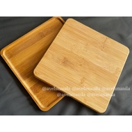 1pc Bamboo Plate - Bamboo Serving Plate | 20x20x1cm