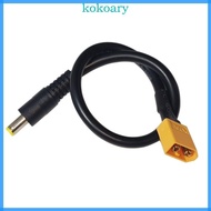 KOK 30cm DC5521 to XT60 Connector Cable for Seamless Power Conversion and Extension