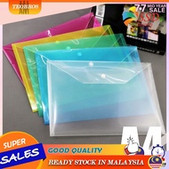 TEOBROS HOUSEHOLD MALL _ SSD A4 Clear Paper File Folder 6 colors (Stationery School Office Case PP )