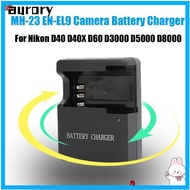 AURORY Camera Battery Charger Universal Rechargeable Portable EN-EL9 Power Adapter for Nikon D40 D40