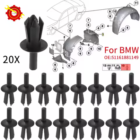 20pcs Car Fender Liner Rivet Expanding Clip Retainer Front seat fixing clips For BMW 1er 2er 3er 4er
