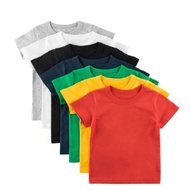 TSHIRT PLAIN TSHIRT [100% COTTON] WIZKID KIDS BOY/GIRL TSHIRT KOSONG BUDAK TSHIRT BUDAK T-SHIRT BABY