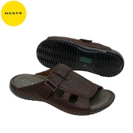 Dép da nam trung niên dép nam quai da đế đúc siêu bền DU8083 - GIÀY GIAVY