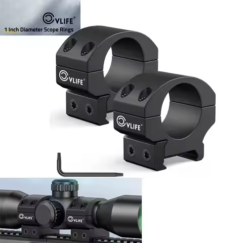 CVLIFE 1 Inch Precision Scope Rings 2 Pieces Tactical Scope Mount with Installation Wrench for Picat