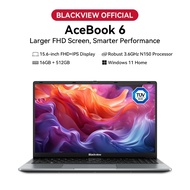Blackview AceBook 6 Win 11 Home Laptop 15.6'' FHD+ IPS Screen Intel Twin Lake N150 16+512GB Notebook