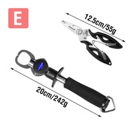 1ชุดอุปกรณ์ตกปลา Gripper และตกปลาเซ็ตคีมสแตนเลสมืออาชีพปลาผู้ถือเครื่องชั่งน้ำหนักยาง Handle น้ำเค็ม