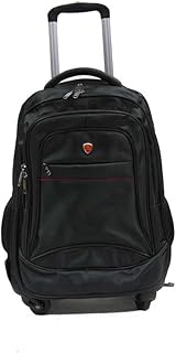 Itinerant 4-wheeler Trolley Backpack Laptop Bag with External USB Port