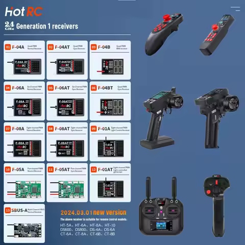 HotRC Hot RC DS 600 DS 650 DS 800 2.4G FHSS Radio System Transmitter Remote Controller for rc model 
