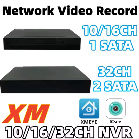 10/16/32CH*4K H.264/H.265 Network Digital Video Recorder Metal Shell NVR ONVIF P2P Cloud ICsee XMEYE
