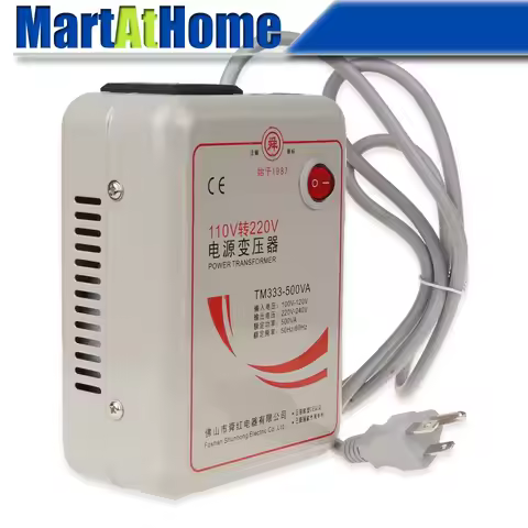 500W AC 110V to 220V Step Up / 220V to 110V Step Down Voltage Converter Transformer Converts US Plug