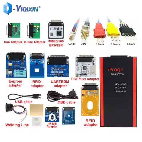IPROG Pro V86 IMMO ECU Key Programmer Adapters Support IMMO + Reset Iprog Pro Replace Carprog/DIgipr