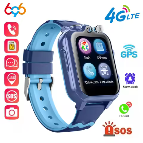 New 4G Children's Smartwatch GPS Positioning Kids AGPS LBS SOS Dual Camera Smart Watch Waterproof 90