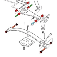 []-Bushings Kit for Club Car 1015583 101230 8754 8755 Bushing Kit Golf Accessories Parts for Electri
