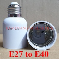 KONVERTER LAMPU FITTING E27 KE E40 LIGHT CONVERTER ADAPTER E27 TO E40