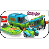 LEGO Scooby-Doo Vehicles Bundle 75901 75902 75903 75904 - Mystery Machine Van, Boat, Plane & Bike Se