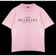 Fiego BLACKPINK DEADLINE TOUR | Premium Stonewash Pink Oversize T-Shirt | Oversize TShirt