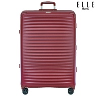ELLE Travel Ripple Collection กระเป๋าเดินทางขนาดใหญ่ 28"นิ้ว 100%โพลีคาร์บอเนต(PC) อะลูมิเนียมเฟรมล๊อคความปลอดภัยสูง พร้อมผ้าคลุมกระเป๋า