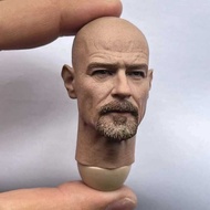1/6 Scale Mr. White Bryan Cranston Head Sculpt Carving Model Fit 12'' Male Soldier Action Figure