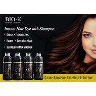 BIO K Hair Bubble Dye Color Shampoo/Permanent Grey white /Ash Grey Hair dye/Grey Hair Dye Shampoo/Naturel Dye Shampoo