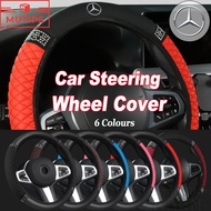 Mercedes Benz Car Steering Wheel Cover PU Leather Steering Wheel Cover Fashion Diamond Car Interior 