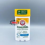 Arm & Hammer Essentials สูตร Juniper Berry ขนาด 71g โรลออนสติ๊ก ผลิตภัณฑ์ระงับกลิ่นกาย รับประกันของแ