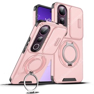 Vivo V50 Lite 4G 5G 2025 Shockproof Casing Armor Slide Magnetic Casing For Vivo V50 Lite 5G 4G V50Li