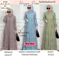 Hayya Brocade Dress SIZE (ML XL XXL XXXL 4XL) Muslim Dress HAYYA BRUKAT DRESS LUXURY PARTY DRESS CRI