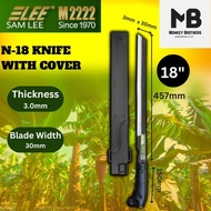 Samlee A1202 N-18 Inch Knife with Cover Outdoor Gardening Tools Knife Memotong Kebun Pokok Pisang Ka