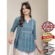 100% ORIGINAL READY STOCK Kurti Indian Women Kurtis Top Saree Sari Punjabi Suit Readymade Kurti UD39