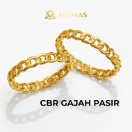 MOMAS CINCIN GAJAH PASIR Emas 916 Tulen Cincin Kait1 Emas 916 Original Cincin Emas Bajet Viral Cinci
