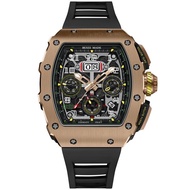 Bexei B9032 Swiss New Style Silicone Fashion Trend Barrel-Shaped Mechanical Watch Automatic Men's Wa