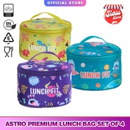 SIAU STORE CPM ASTRO PREMIUM LUNCH FIT LUNCH BOX SET 4 PCS RICE BOX / LUNCH BOX
